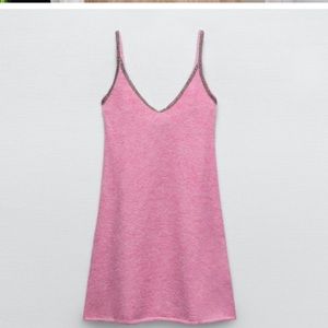 Alpaca wool pink Zara dress